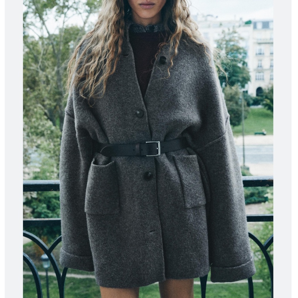 Zara wool blend coat